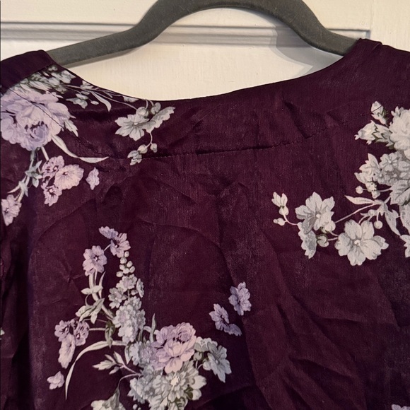 Torrid Purple Floral Kimono Top - Picture 6 of 7